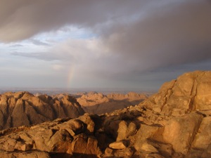 Jebel Musa, often identified as Mount Sinai